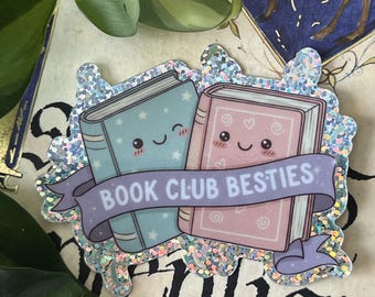 Book Club Besties Glitter – Sticker for Book Lovers