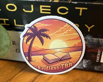 Endless TBR  – Book Lover Holographic Vinyl Sticker