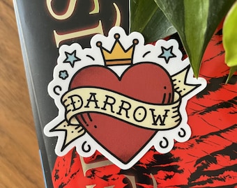 Adesivo de vinil inspirado em Darrow Heart – Red Rising
