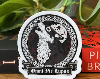 Omni Vir Lupus – Adesivo inspirado em Red Rising