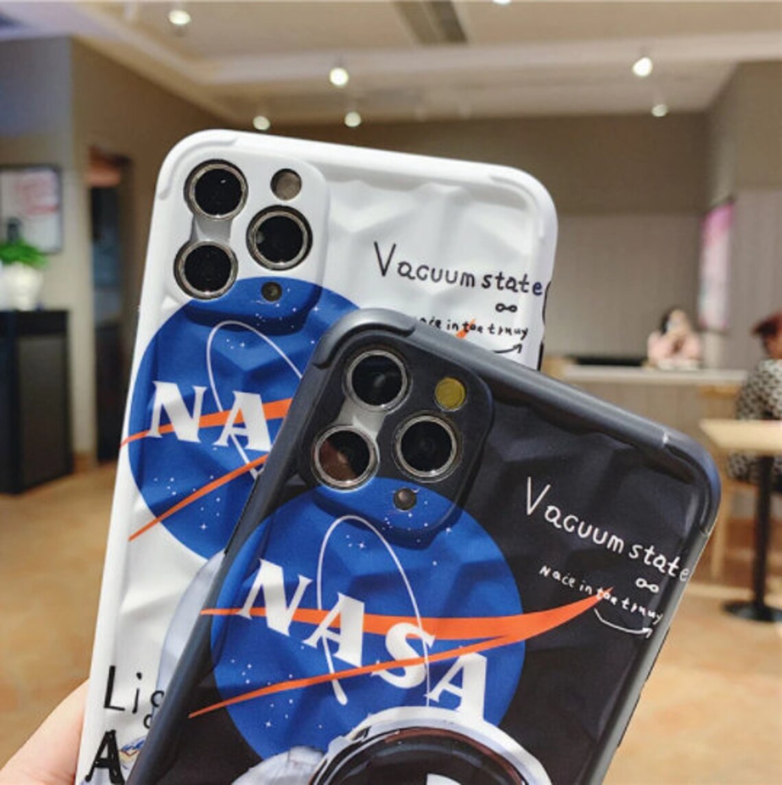 NASA iphone 12 Pro Max case Black or white Etsy