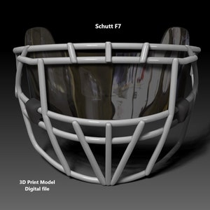Oakley Visor and Facemask II for NFL Schutt F7 Helmet 3D print model - Digital File