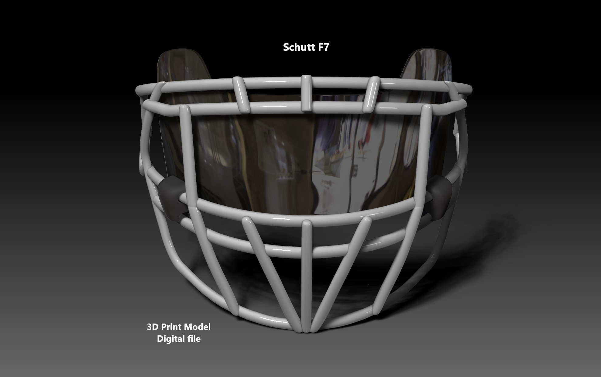 Oakley Visor and Facemask II for NFL Schutt F7 Helmet 3D Print