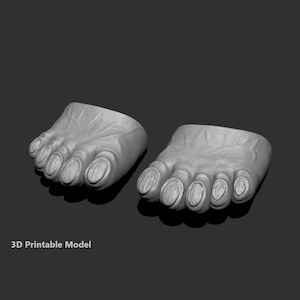Chewbacca Toes Feet cosplay 3D printable model - Digital File