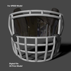 Oakley Visor and Facemask II for NFL Riddell Speed helmet 3D print model - Digital file