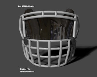 Oakley Visor en Facemask II voor NFL Riddell Speed-helm 3D-printmodel - Digitaal bestand