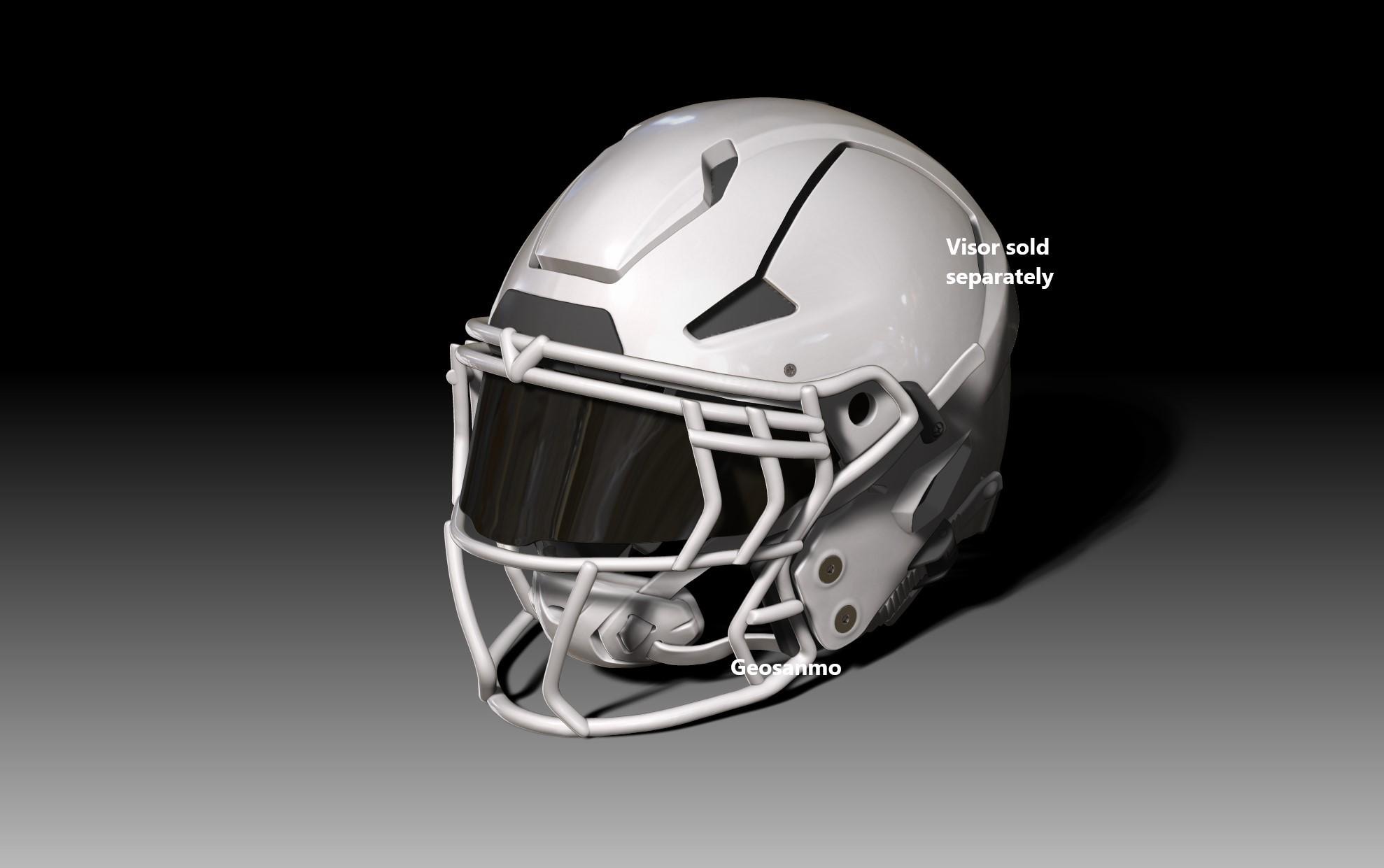 NFL Riddell AXIOMヘルメット用フェイスマスクパックII Geosanmo 3D