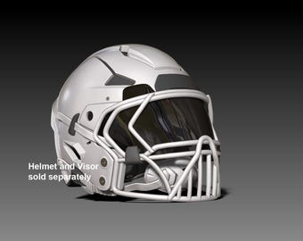 アメリカンフットボール ヘルメットフェイスマスク グレー NFL Riddell AXIOMヘルメット用フェイスマスクパックVIII Geosanmo 3D