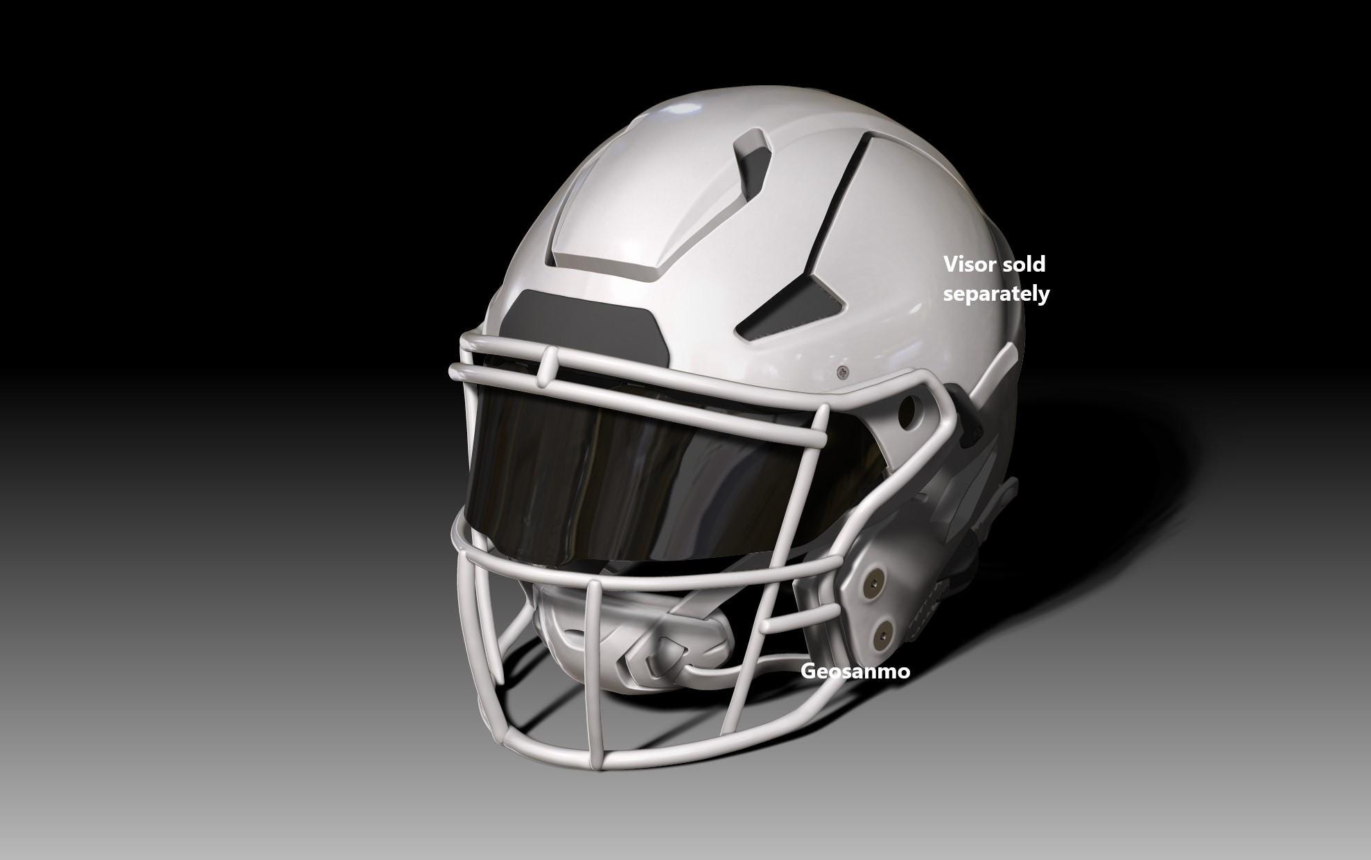 NFL Riddell AXIOMヘルメット用フェイスマスクパックII Geosanmo 3D
