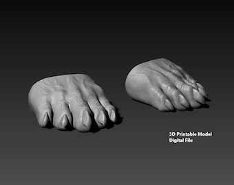 Black Krrsantan Toes Feet cosplay 3D print model - Digital file