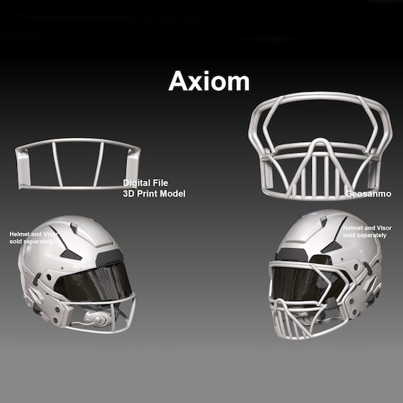 NFL Riddell AXIOMヘルメット用フェイスマスクパックVIII Geosanmo 3D