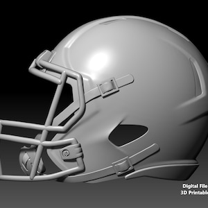 Half NFL Helmet wall decor Riddell speed 3D print model - Digital File