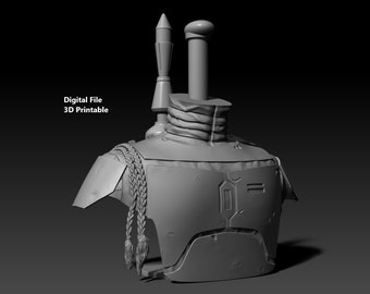 Long Stand for Boba Fett Helmet Original Trilogy 3D print model - Digital File