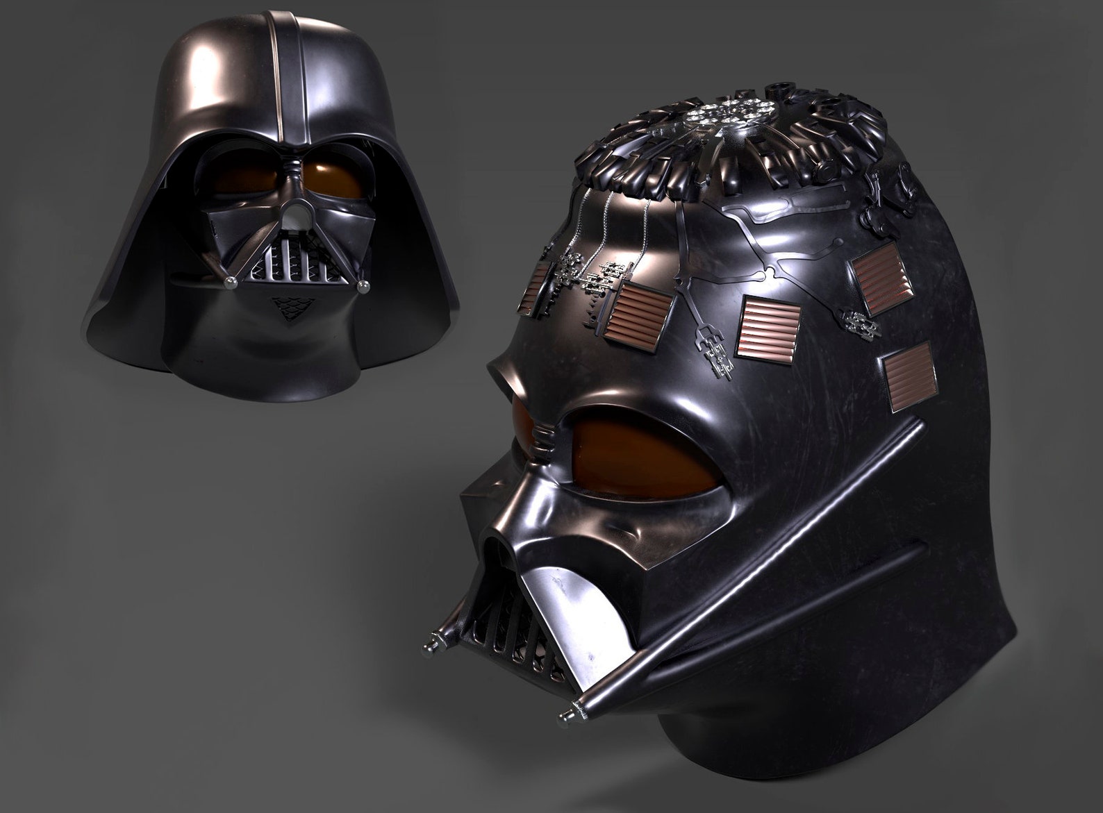 Casco Darth Vader ANH wearable y soporte con armadura de pecho - Etsy ...