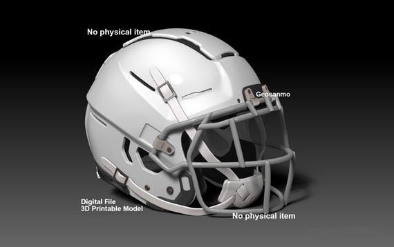 NFL Schutt F7 2.0 ヘルメット（パッド付き）3Dプリントモデル