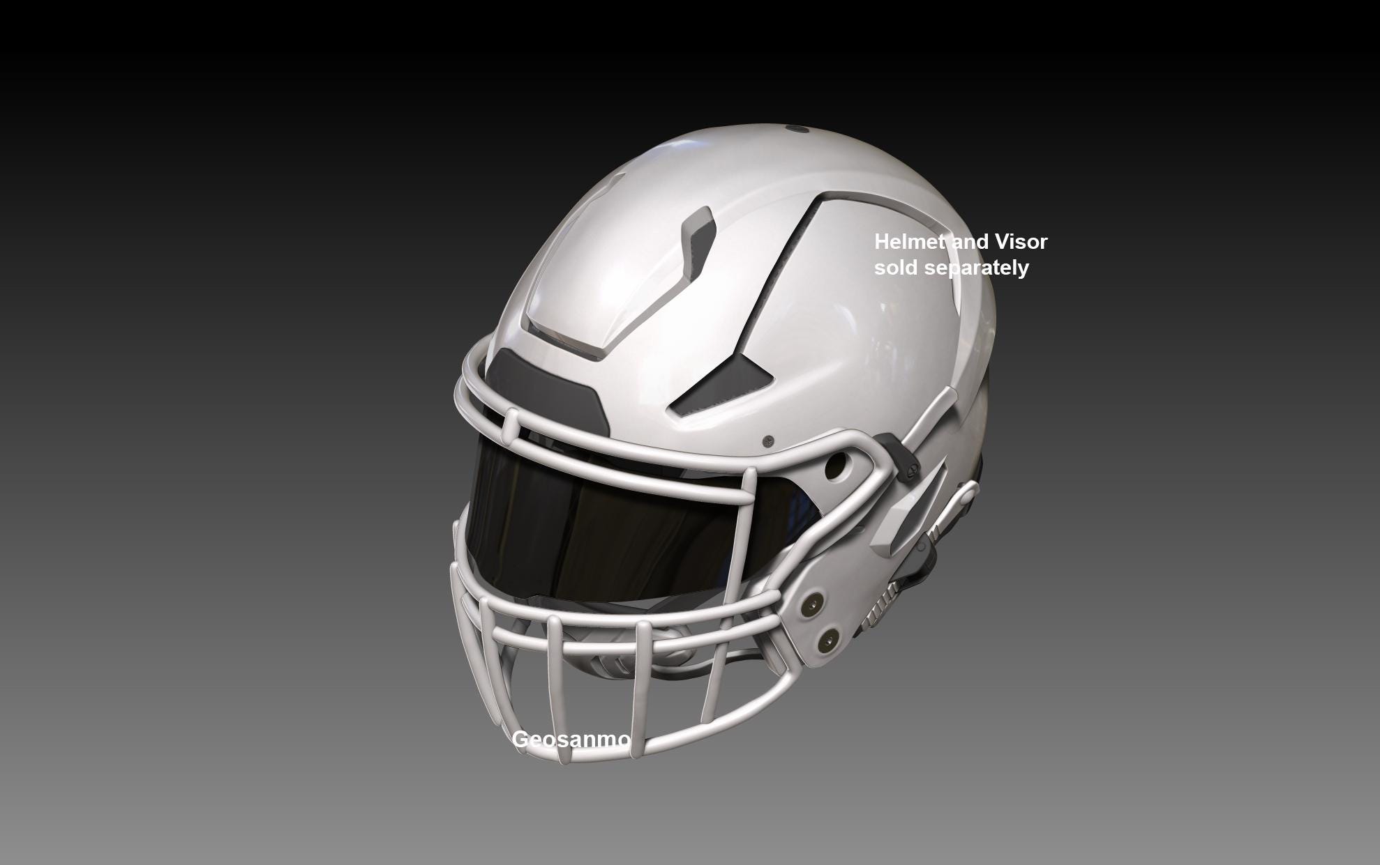 NFL Riddell AXIOMヘルメット用フェイスマスクパックIII Geosanmo 3D