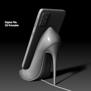 High Heels pumps Stand for Mobile 3D printable model - Digital File