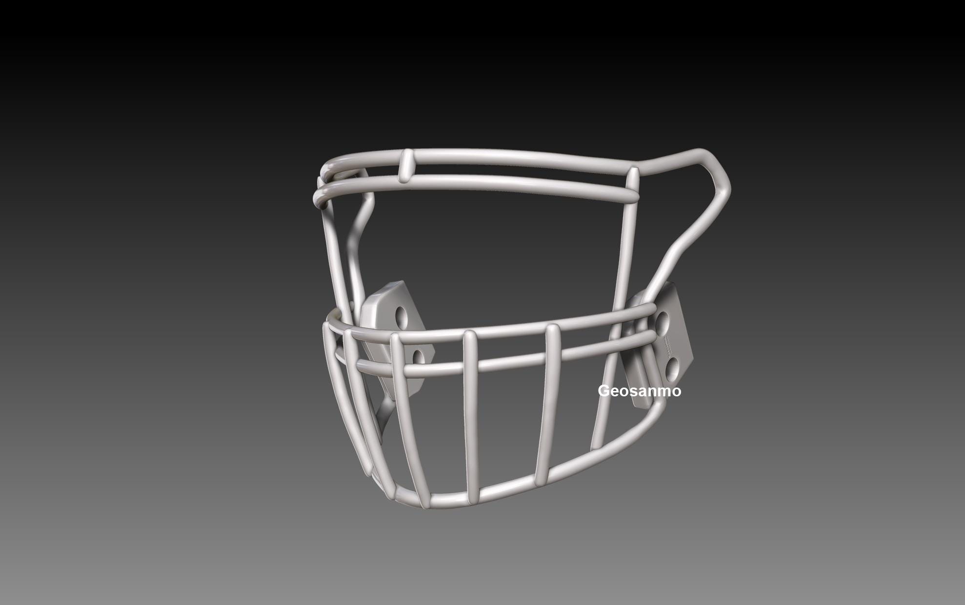 NFL Riddell AXIOMヘルメット用フェイスマスクパックIII Geosanmo 3D