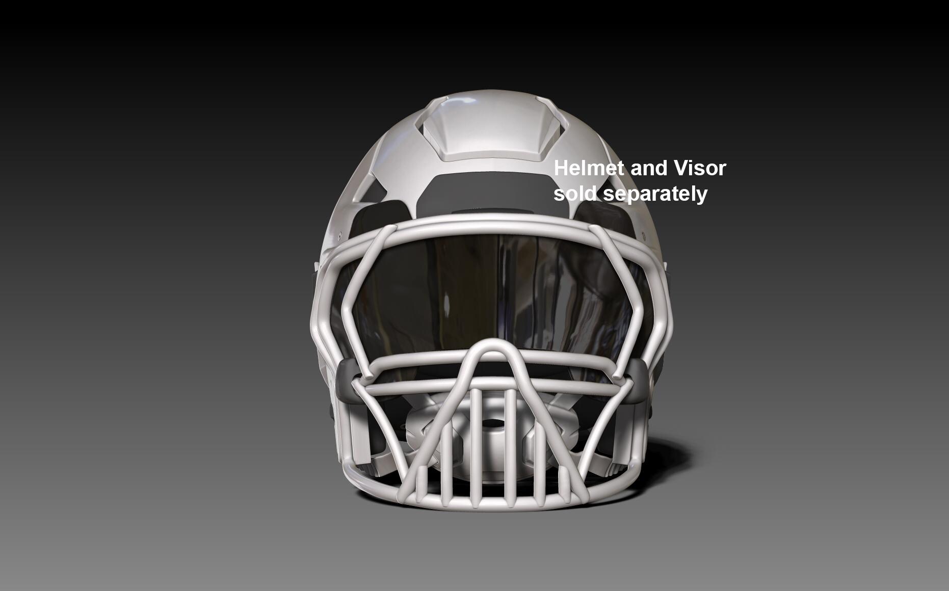 NFL Riddell AXIOMヘルメット用フェイスマスクパックVIII Geosanmo 3D