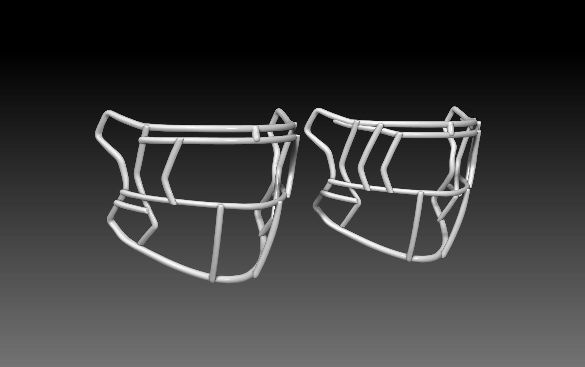 Facemask Pack 3 for Riddell SPEEDFLEX Helmet 3D Print Model