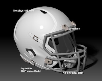 NFL Riddell Speed helmet with padding 3D printable model