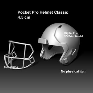 Kask Pocket Pro Classic 4,5 cm, model do druku 3D – plik cyfrowy