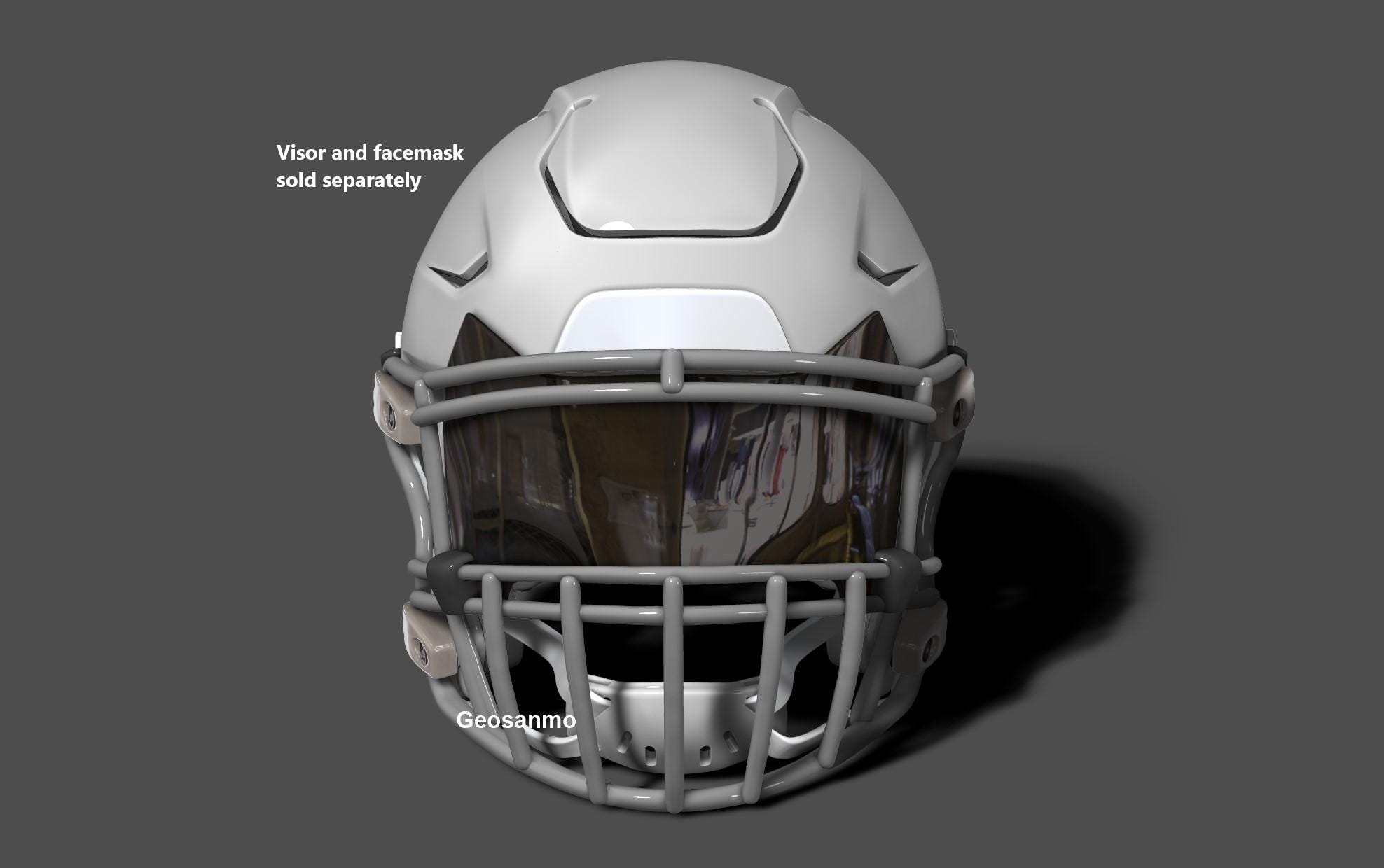 NFL Riddell SPEEDFLEX ヘルメット（パッド付き）3D プリント可能