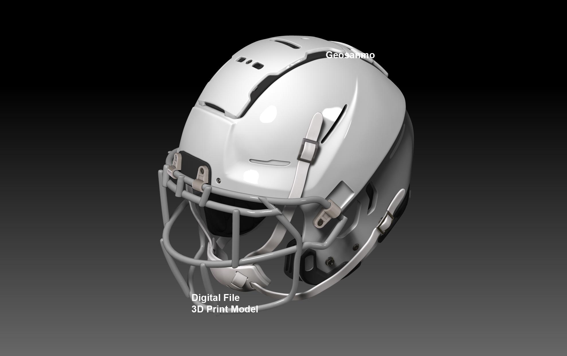 NFL Schutt F7 2.0 ヘルメット（パッド付き）3Dプリントモデル