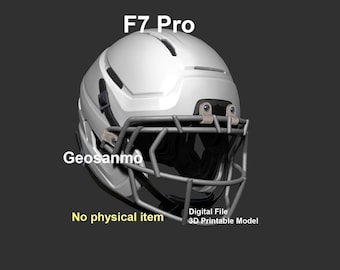 NFL Schutt F7 Pro Air helmet with padding 3D printable model - Digital File