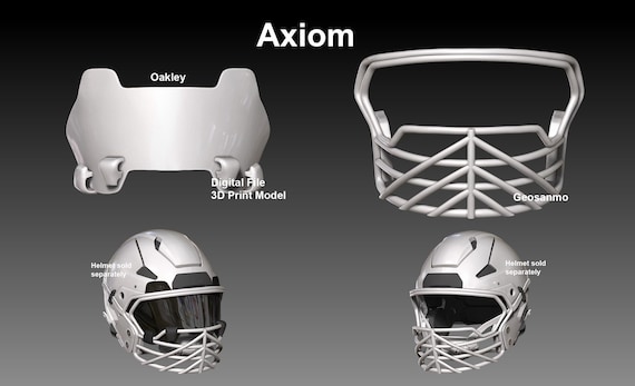 オークリーバイザーとフェイスマスク NFL リデル AXIOM ヘルメット