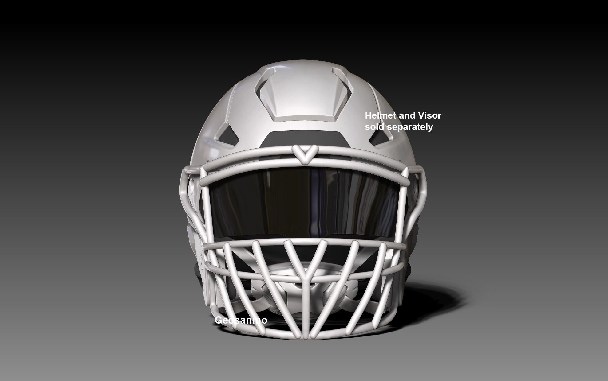 NFL Riddell AXIOMヘルメット用フェイスマスクパックIII Geosanmo 3D