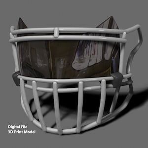 SHOC Visor and Facemask 3 for NFL Riddell SPEEDFLEX Helmet 3D print model