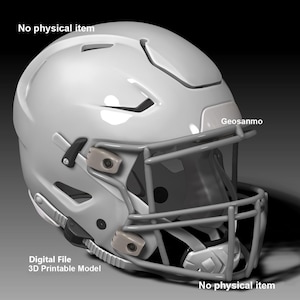 Modèle imprimable 3D du casque NFL Riddell SPEEDFLEX avec rembourrage - Fichier numérique