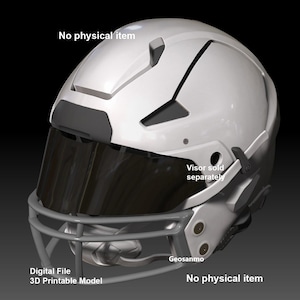 NFL Riddell AXIOM helmet with padding 3D printable model - Digital file