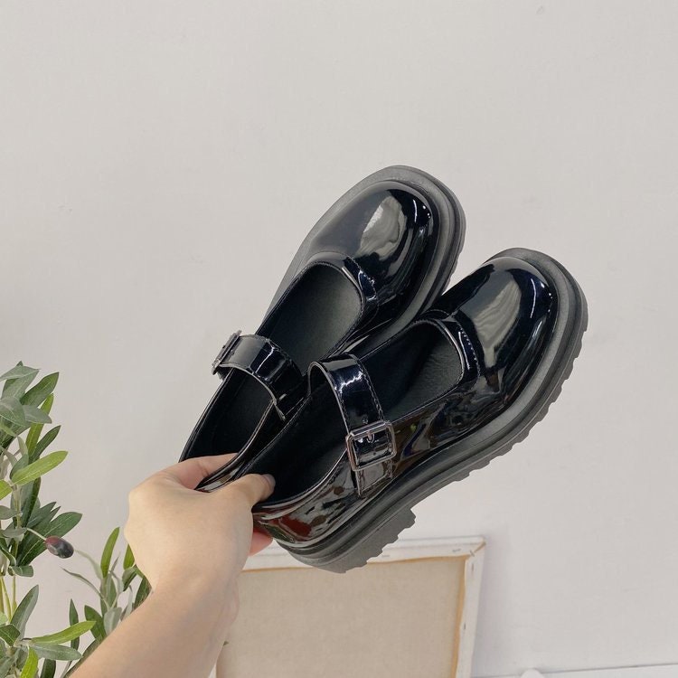 cute black mary janes
