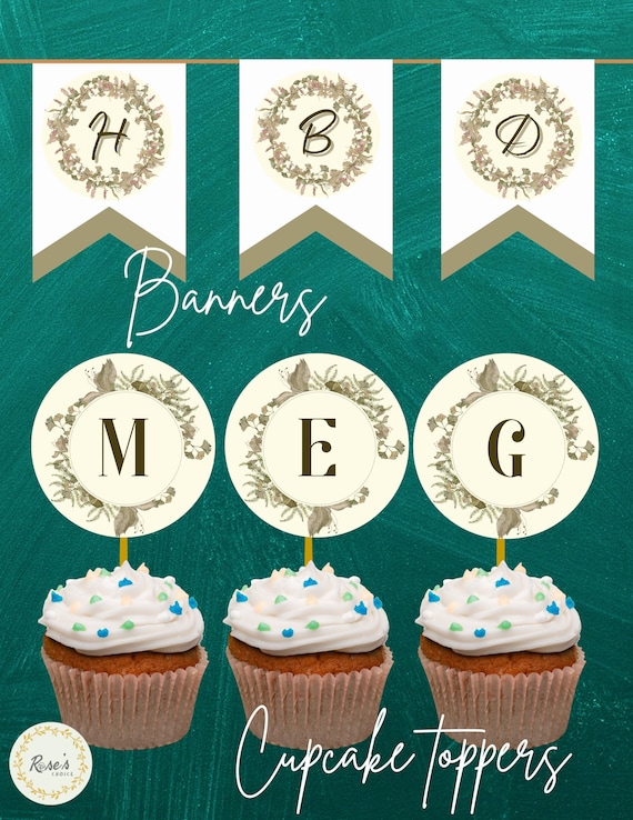 printable letters and numbers diy cupcake toppers diy etsy
