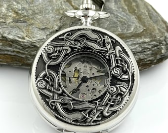 Book of Kells Mechanical Pocket Watch