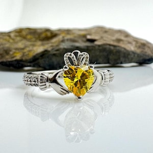 Claddagh Ring Woman | November Birthstone | Silver Ring | Irish Jewelry | Ireland Gift | Gift for her