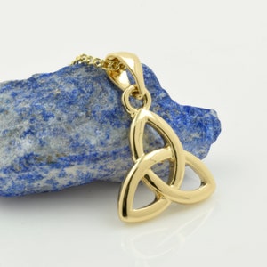 Trinity Knot Necklace in 18k Gold Plating from Ireland