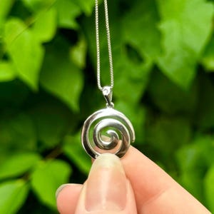 Silver Irish Spiral Necklace