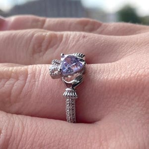 Birthstone Claddagh Ring June