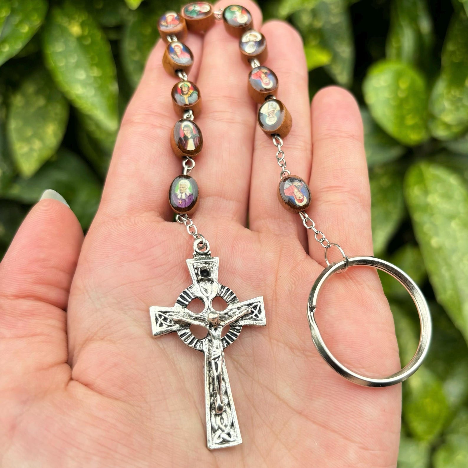Sirish Keychains Irish Rosary Keychain the Saints of Ireland - Etsy