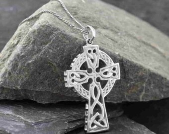 Mens Celtic Cross Necklace Cross 