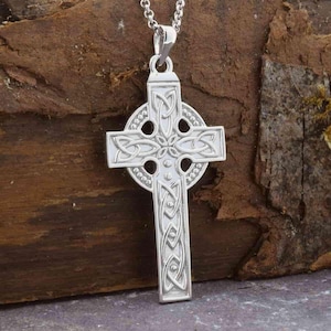 Sterling Silver Heavy Celtic Cross