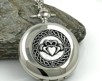 Mullingar Pewter Pocket Watch And Cufflink Set