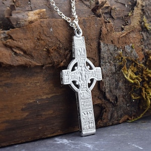 Replica Monasterboice Celtic Cross Necklace
