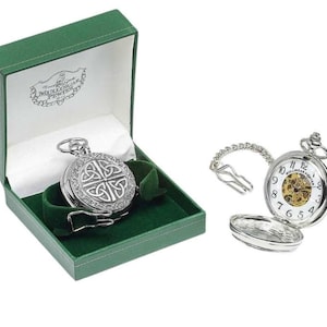 Pocket Watch With Celtic Design