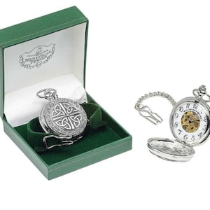 Pocket Watch With Celtic Design image 1