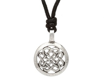 Celtic Knot Necklace Choker Made from Irish Pewter