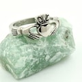 Claddagh Ring in Stainless Steel, Irish Ring, Heart Ring, Clatter Ring product logo